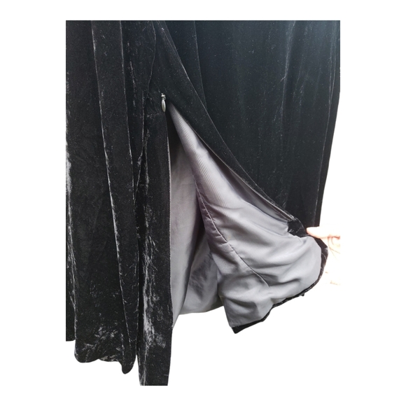 Talbots Black Velvet Bead Embellished Tunic Top Dressy Cocktail Women’s 8 - Picture 8 of 8